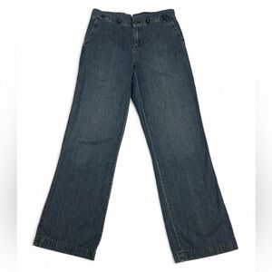 Vintage Ralph Lauren Jeans Co. grey wash wide leg pants with button details